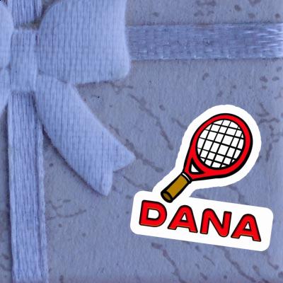 Sticker Tennis Racket Dana Notebook Image