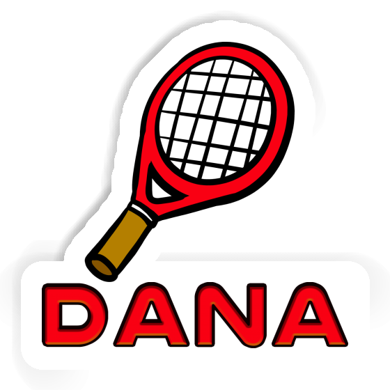 Sticker Tennis Racket Dana Notebook Image