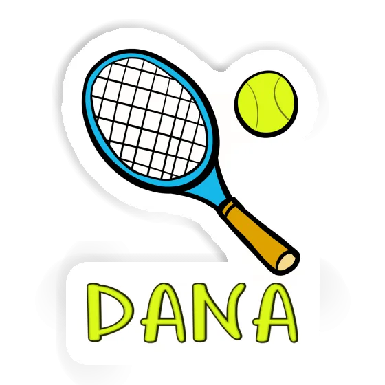 Aufkleber Dana Tennisschläger Notebook Image