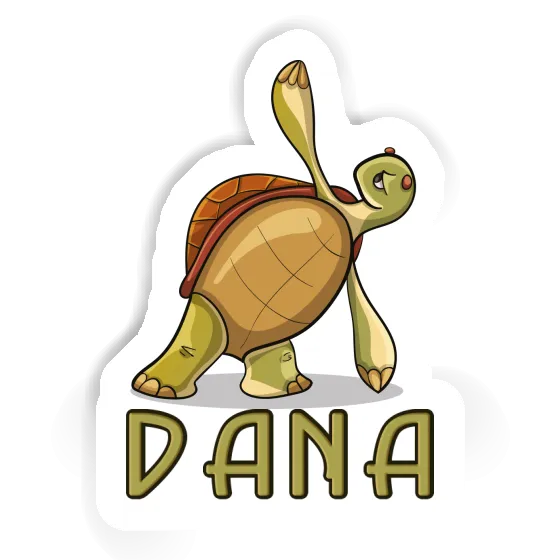Yoga Turtle Sticker Dana Laptop Image