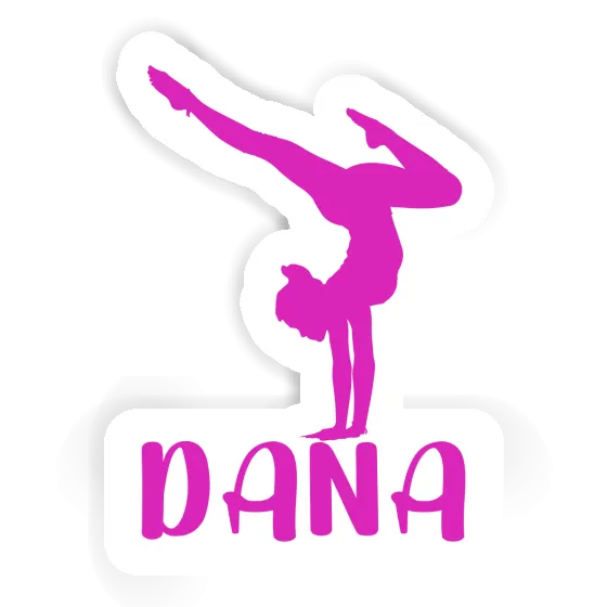 Dana Sticker Yoga Woman Laptop Image