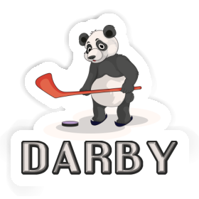 Darby Sticker Ice Hockey Panda Image