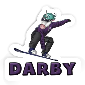 Darby Sticker Snowboarder Image