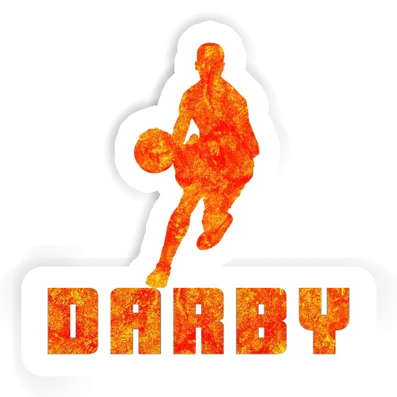 Joueur de basket-ball Autocollant Darby Notebook Image