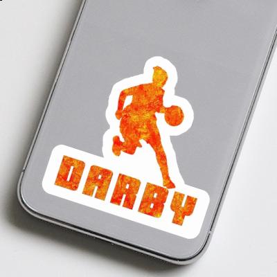 Sticker Basketball Player Darby Laptop Image