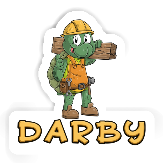 Sticker Darby Construction worker Notebook Sticker Darby Construction worker Gift package Image