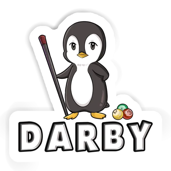 Darby Autocollant Joueur de billard Notebook Darby Autocollant Joueur de billard Notebook Image