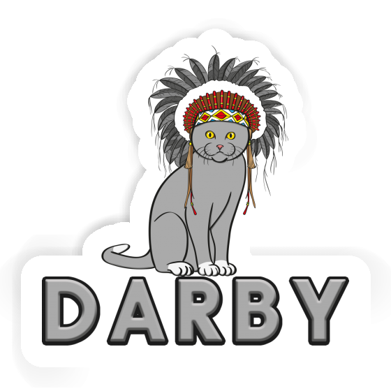 Autocollant Darby Chat indien Gift package Image
