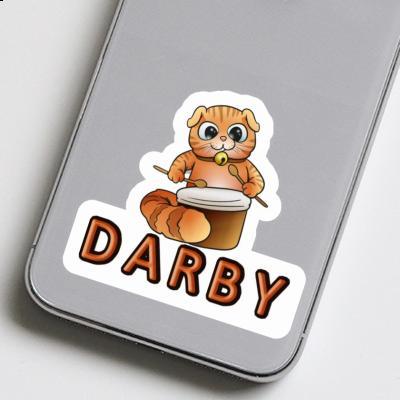 Darby Autocollant Chat-tambour Laptop Image
