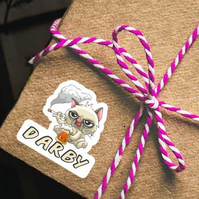 Sticker Smoking Cat Darby Gift package Image