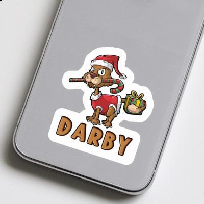 Darby Autocollant Chat de Noël Notebook Image