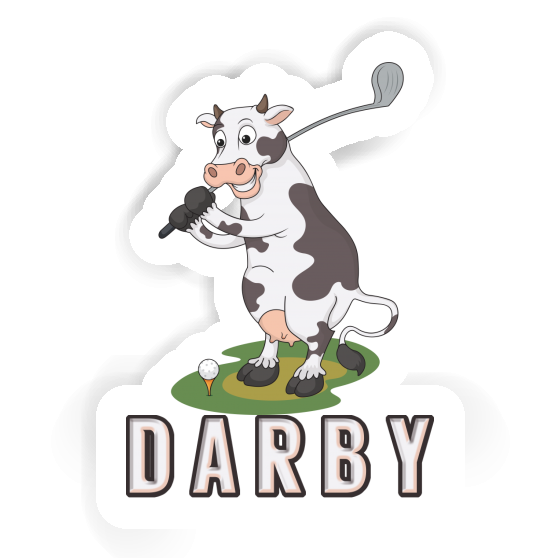 Darby Sticker Golf Cow Notebook Darby Sticker Golf Cow Gift package Image