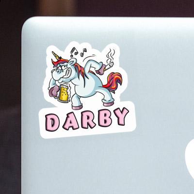 Autocollant Darby Licorne en fête Autocollant Darby Licorne en fête Image