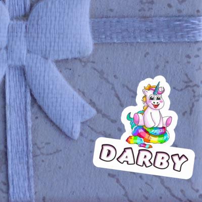 Sticker Darby Baby Einhorn Notebook Image