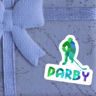 Joueur de hockey Autocollant Darby Laptop Joueur de hockey Autocollant Darby Laptop Image