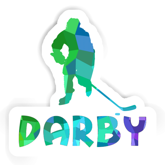 Darby Aufkleber Eishockeyspieler Notebook Image