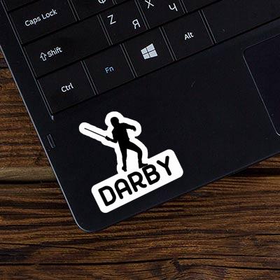 Darby Sticker Fencer Laptop Darby Sticker Fencer Laptop Image