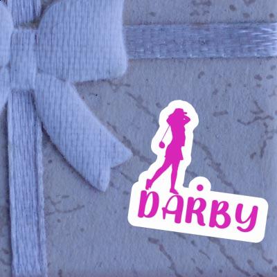 Golfer Sticker Darby Golfer Sticker Darby Image