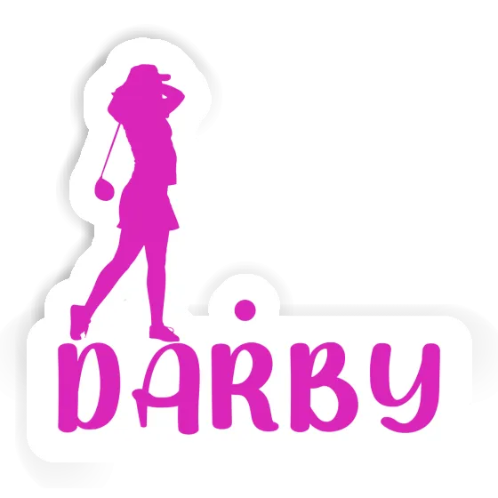 Golfer Sticker Darby Laptop Golfer Sticker Darby Laptop Image