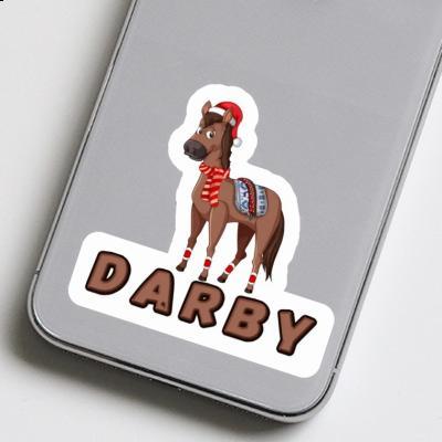 Sticker Darby Christmas Horse Laptop Image