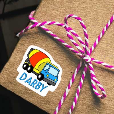 Sticker Mixer Truck Darby Notebook Image