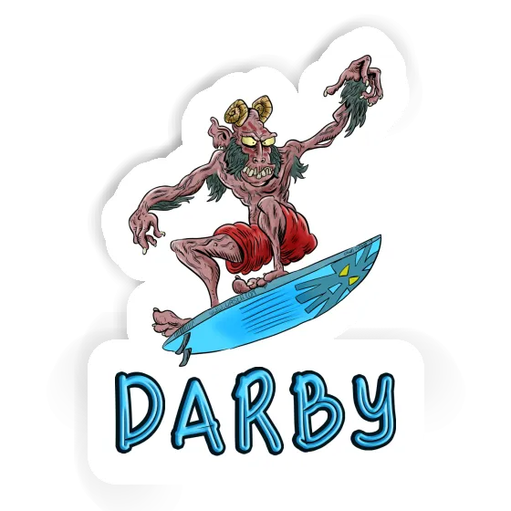 Surfeur Autocollant Darby Laptop Surfeur Autocollant Darby Laptop Image