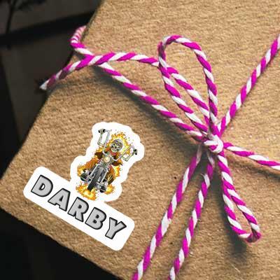 Sticker Motorbike Rider Darby Notebook Image