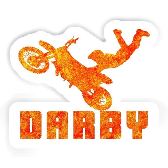 Motocross Rider Sticker Darby Laptop Motocross Rider Sticker Darby Laptop Image