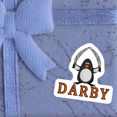 Autocollant Darby Pingouin de combat Laptop Image