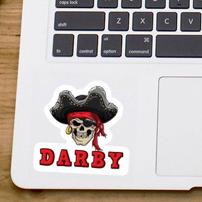 Autocollant Darby Tête de pirate Notebook Image