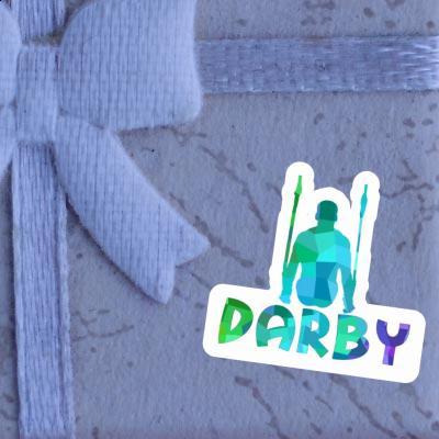 Darby Autocollant Gymnaste aux anneaux Darby Autocollant Gymnaste aux anneaux Image