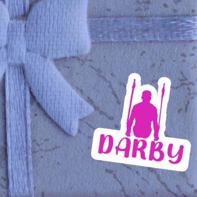 Darby Autocollant Gymnaste aux anneaux Darby Autocollant Gymnaste aux anneaux Image