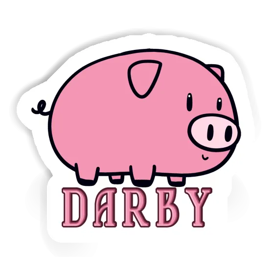 Sticker Darby Pig Notebook Image