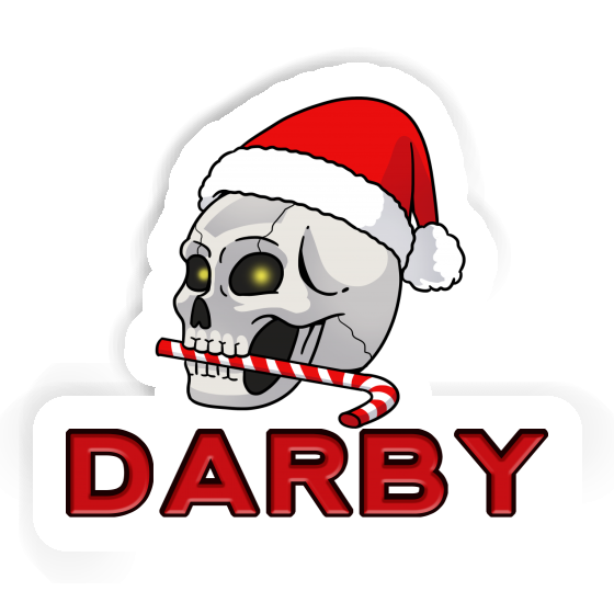 Crâne de Noël Autocollant Darby Image