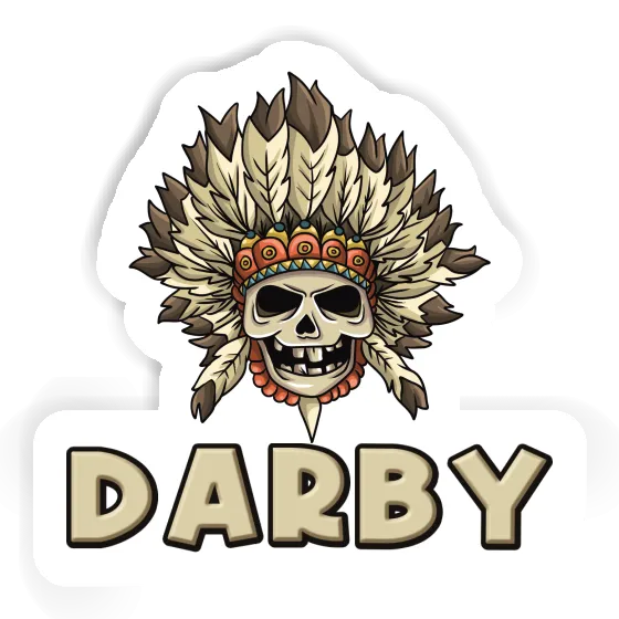 Darby Aufkleber Kinder Totenkopf Gift package Image
