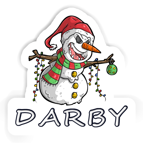 Bonhomme de neige Autocollant Darby Gift package Image
