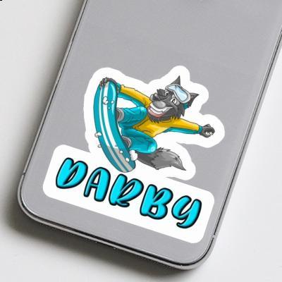 Snowboarder Sticker Darby Snowboarder Sticker Darby Image