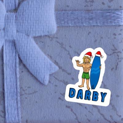 Autocollant Darby Surfeur de Noël Notebook Autocollant Darby Surfeur de Noël Gift package Image
