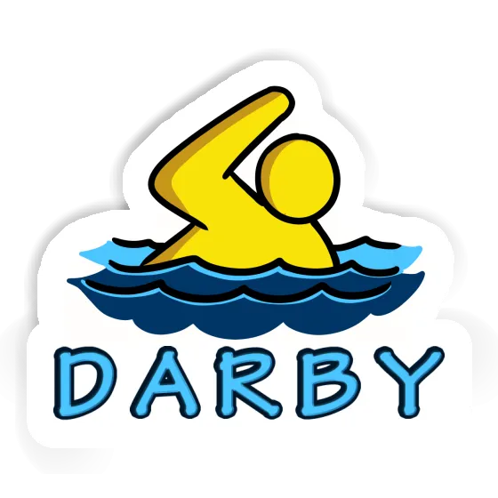 Darby Aufkleber Schwimmer Laptop Darby Aufkleber Schwimmer Laptop Image
