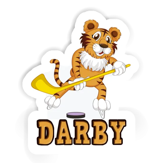 Hockey Player Sticker Darby Notebook Hockey Player Sticker Darby Gift package Image