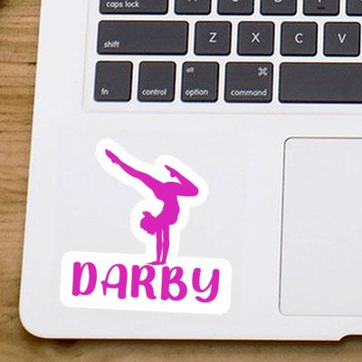 Aufkleber Yoga-Frau Darby Notebook Image