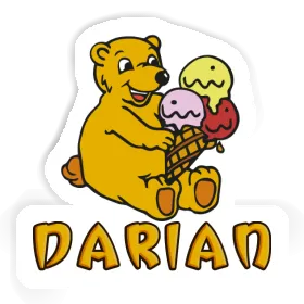 Aufkleber Darian Eiscreme-Bär Image