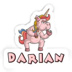 Sticker Darian Smoking Unicorn Image