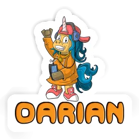 Hip-Hop Unicorn Sticker Darian Image