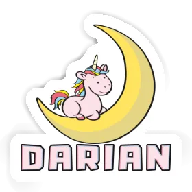 Sticker Moon Unicorn Darian Image