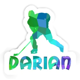 Hockey Player Sticker Darian Image