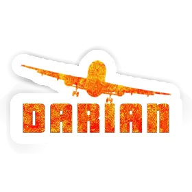 Sticker Darian Airplane Image