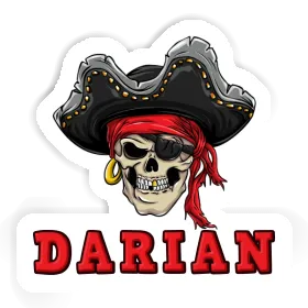 Autocollant Darian Tête de pirate Image