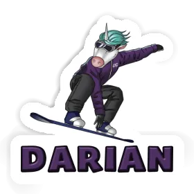 Sticker Snowboarder Darian Image