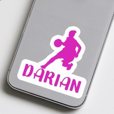 Autocollant Joueuse de basket-ball Darian Notebook Image